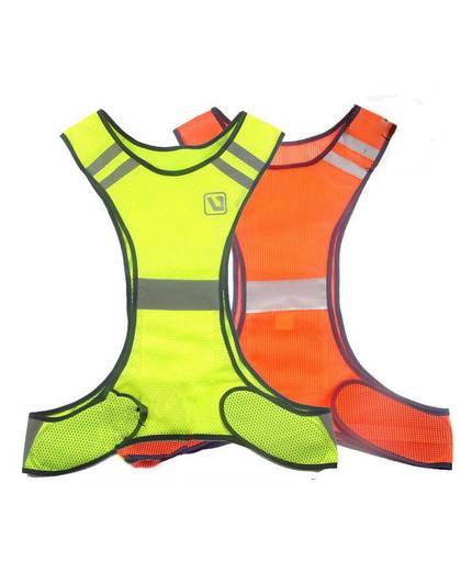 Fluorescerende gele orange hoge zichtbaarheid reflecterende vest veiligheid apparatuur night werkenaankomst
 MyXL