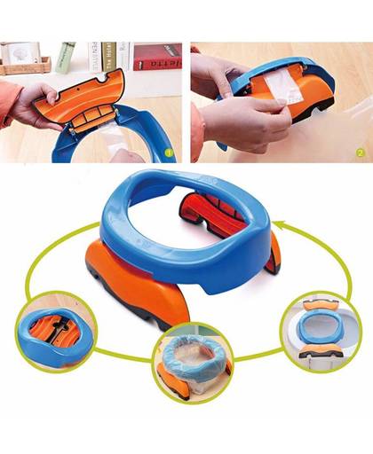 Opvouwbare Draagbare Reizen Potje Plastic Training Stoel Toiletbril voor Baby Kids 
 MyXL