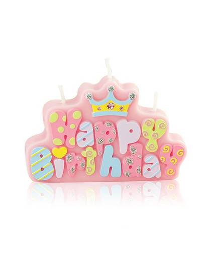 Kinderen party verjaardag kaars gelukkige verjaardag kaars brief Verjaardag Gelukkige cake kaars Crown kaars met Decoratieve diamant