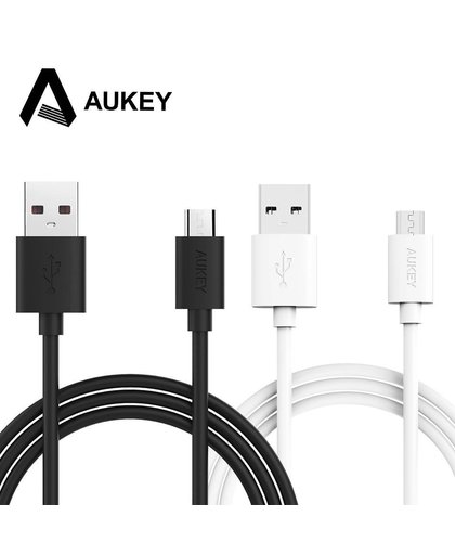 Aukey 2 m micro usb cable mobiele telefoon micro kabel usb data kabel type-een hi snelheid opladen snelle 2.4a draad voor xiaomi samsung sony 
 AUKEY