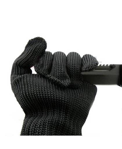 Zwart rvs draad resistace Handschoenen Anti-snijden ademend werk handschoenen Anti-slijtage handschoenen
 ChinFine
