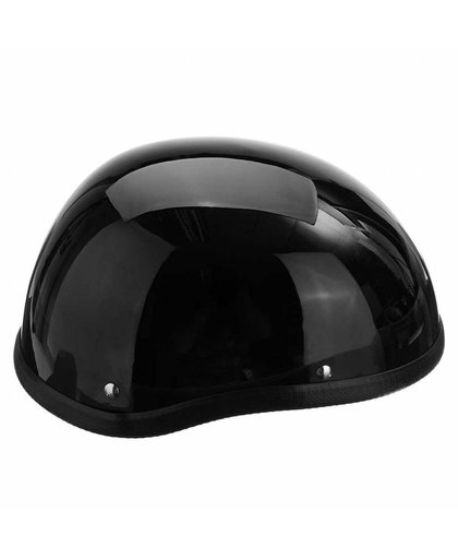 1 Stuk ABS Plastic Motorfiets Helm Motorcross Capacete Half Helm voor Harley Retro Matte Heldere Zwarte