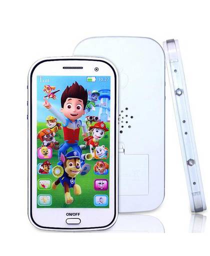 Engels/Russische kinderen speelgoed telefoon met licht touch-screen muziek mobiele telefoon speelgoed Muziek Opname Educatief Speelgoed WJ307