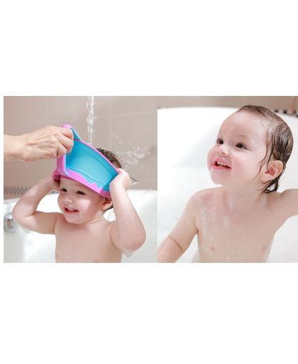 Koop Verstelbare Baby Cap Beschermen, Shampoo Kids Bad Vizier Hoed, haar Wassen Shield Voor Kinderen Zuigeling Spatlap 
 SECERLI