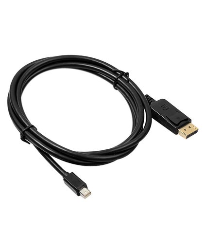 6Ft/1.8m Mini DisplayPort DP to DisplayPort DP 1.2 Cable Male to Male For MacBook Air HDTV (Black/White) 
 ALLOYSEED