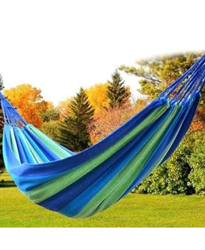 280*80 cm Rood/Blauw Draagbare Outdoor Tuin Hangmat Hangen BED Travel Camping Swing Opknoping Bed Canvas Streep