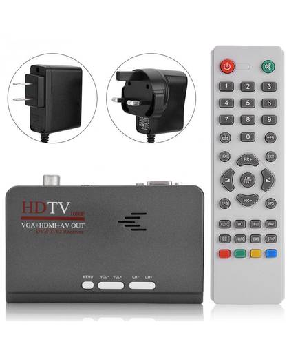 Digitale 1080 P HD HDMI DVB-T2 TV Box Tuner Ontvanger Converter DVB-T2 Ontvanger Met Vga-poort Output