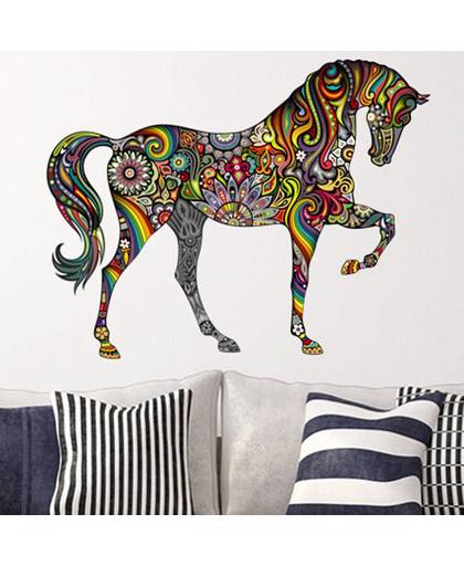 Creatieve Kleurrijke Dier Paard Muursticker Muurschilderingen Huis Decoratieve Vinyl Slaapkamer Kamer Home Decor 1 stks