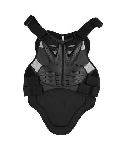 PE shell Motocross Racing Armor Zwart Motorrijden Body Bescherming Jas Met Een Reflecterende Strip Motorfiets Armor