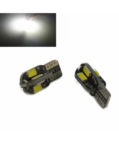 10 STKS Canbus T10 8smd 5630 5730 LED auto Licht Canbus GEEN OBC FOUT T10 W5W 194 SMD Led Lamp Wit gloeilamp