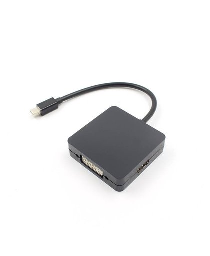 3 In 1 Mini Display Port DP thunderbolt-naar DVI VGA HDMI Adapter Kabel Voor MacBook Microsoft oppervlak pro 1 2 3 4 zwart/wit 
 KOOYUTA