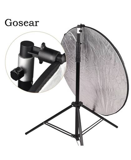 Gosear Aluminium Draagbare Foto Video Studio Fotografie Achtergrond Reflector Softbox Disc Houder Clip voor Light Stand 55x73mm