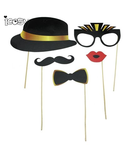 Gentleman Party Props Photobooth Accessoires Grappige Lippen Snor Pijp Photo Booth Props Photocall Kits Drop