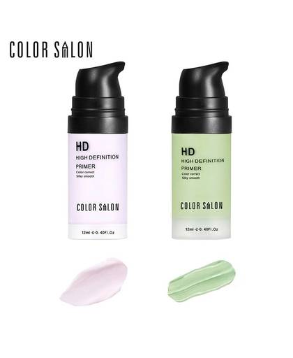 Kleur Salon HD Gezicht Corrector Primer 12 ml Gladde Make Base Contour Facial Concealer Crème Natuurlijke Make Up Moisturizer Cosmetische 
 MyXL