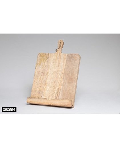 Kookboekstandaard 25x38x8 cm Mango wood