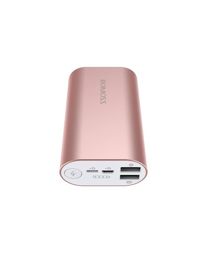 ACE 10000 mAh Dual USB Uitgangen Aluminiumlegering Externe Batterij Power Bank Voor iPhone 7 7 plus Tabletten Smartphone 
 ROMOSS