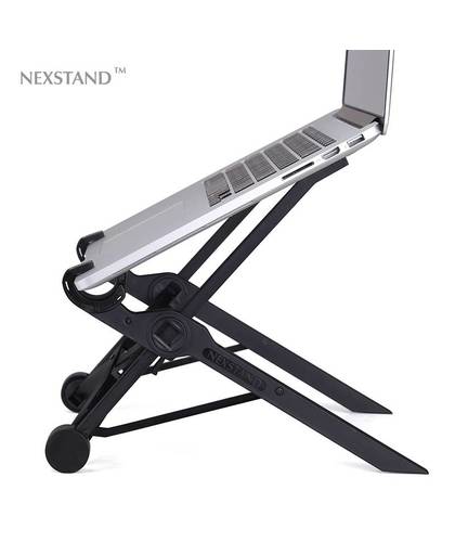 opvouwbare laptop lapdesk hoogte verstelbare met zwart voor laptop notebook pc, ergonomische opvouwbare laptop houder 
 NEXSTAND