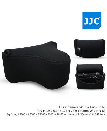 JJC Camera Bag Pouch Case Voor Sony A6300 A6000 A5100 A5000 NEX3N + 18-55mm 50mm f/1.8 OSS Voor Fujifilm X-M1 X-T10 + 16-50mm Lens