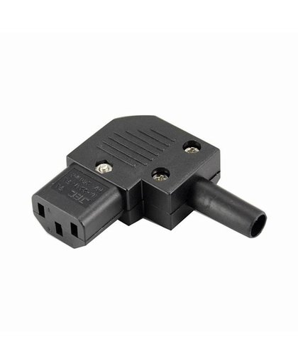 IEC C13 Links Hoek Rewirable Horizontale Connector 125 V-250 V C13 90 Graden Plug