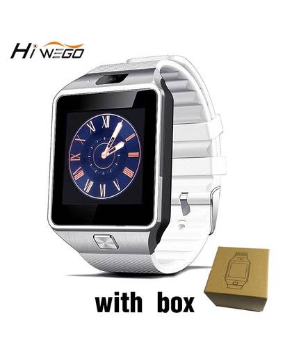 Smart watch klok met sim-kaartsleuf push bericht bluetooth-connectiviteit android telefoon beter dan dz09 smartwatch mannen horloge 
 Hiwego