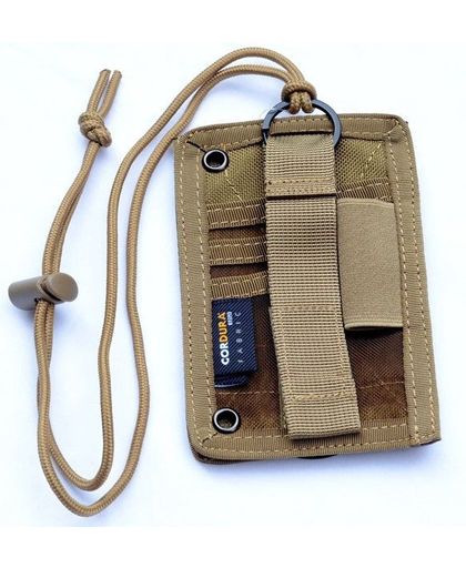 ROCOTACTICAL Tactische Hals Badge ID Creditcard Pen Pouch Houder Combat Leger Sport Ketting Badge Houder met Keycord