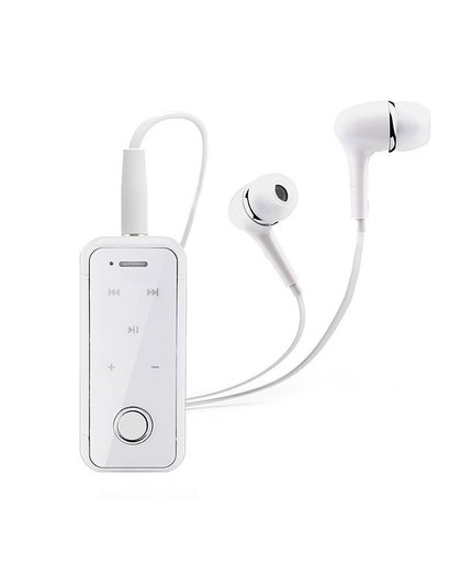 Draagbare Koptelefoon Mini Clip Op Stereo Headset Draadloze Bluetooth Oortelefoon Met Mic-Hand gratis Audio Ontvanger Adapter 3.5mm