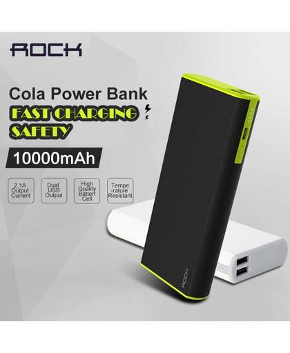 Cola 18650 10000 mAh Power Bank Telefoon Batterij Oplader Powerbank voor iPhone Samsung Snelle Opladen Voor Android en IOS 
 Rock