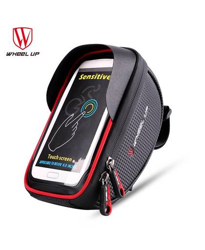 WIEL UP Waterdichte Sport MTB Racefiets Voor Tas 6.0 inch Touchscreen Bike Cellphone Bag Fiets Top Tube Pannier Fietsen Pouch
