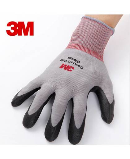 3 M Werk Handschoenen Comfort Grip slijtvaste antislip Handschoenen Anti-arbeid Handschoenen Nitril Rubber handschoenen maat L/M 
 3M