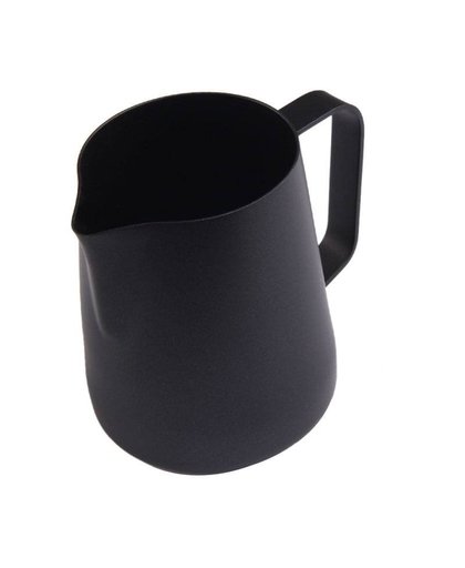 Zwart antiaanbaklaag koffiemok cup kruik rvs espresso melk koffie opschuimen jug sabotage cup mok 350 ml/600 ml 
 VanKood