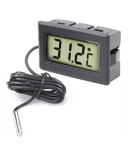 Digitale LCD Thermometer voor Koelkasten Diepvriezers Koelers Chillers Mini 1 M Probe ZwartTemperatura LCD Digitale
