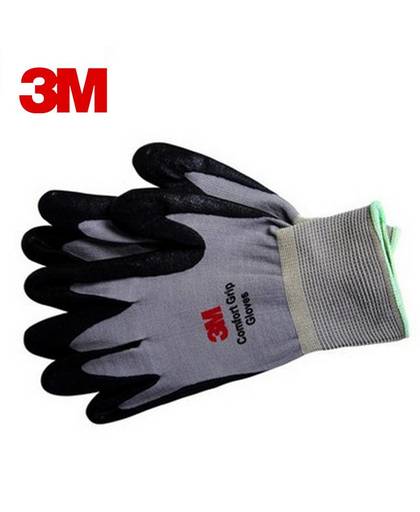 3 M Werk Handschoenen Comfort Grip slijtvaste antislip Handschoenen Anti-arbeid Handschoenen Nitril Rubber handschoenen maat L/M 
 3M