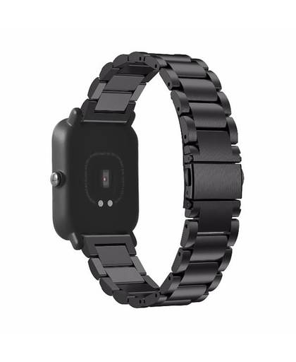 TAMISTER 20mm Rvs Strap Vervanging Horloge Polsband voor Xiaomi Huami Amazfit Smartwatch