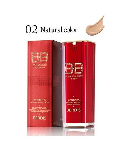 Berdis bb cream primer koreaanse cosmetica naked make Perfect Cover Blemish Balm Hydraterende BB Cream 
 BERDIS