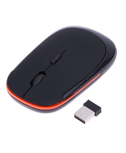 Ultra Slim U-vormige 2.4 Ghz Draadloze Muis Mini Usb-ontvanger Draadloze 1200 DPI Optische Gaming Mouse Computer Muizen 
 VAKIND