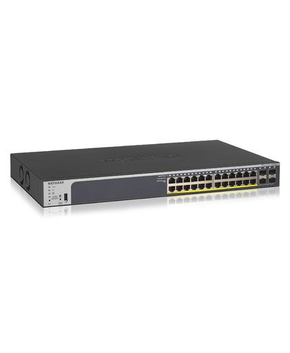 Netgear GS728TP Managed L2/L3/L4 Gigabit Ethernet (10/100/1000) Zwart 1U Power over Ethernet (PoE)