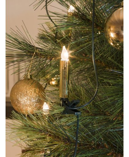 Konstmide 40-bulb golden candle string lights, 13.2 m