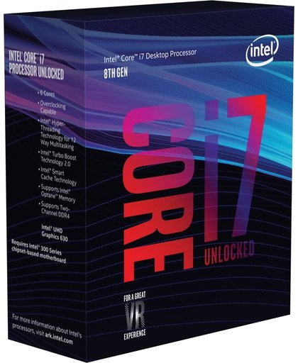 Intel Core i7-8700 processor 3,20 GHz Box 12 MB Smart Cache
