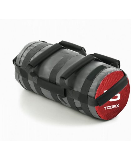 Toorx Powerbag 15 kg met 7 hendels - grijs - rood