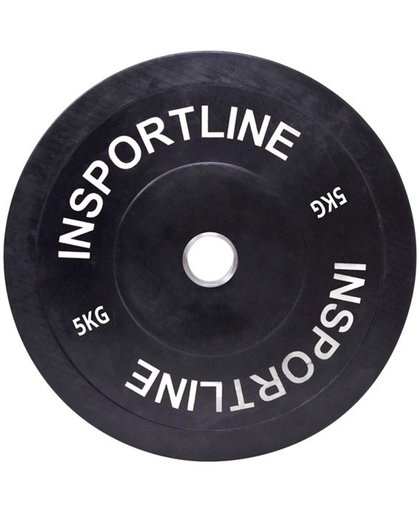 Olympische Halterschijf 50 mm - Insportline - Bumper Plate 5 kg