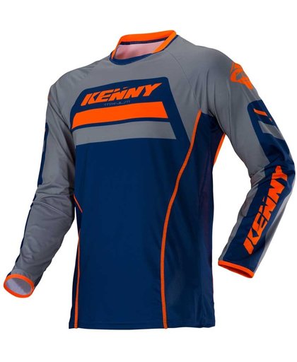Kenny Crossshirt Titanium Navy/Orange-XXL