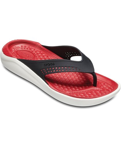 Crocs LiteRide Flip Teenslipper Slippers - Maat 42/43 - Unisex - zwart/rood
