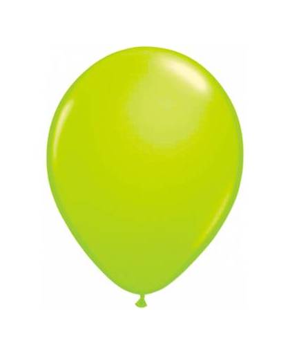 Ballonnen neon groen 50 stuks