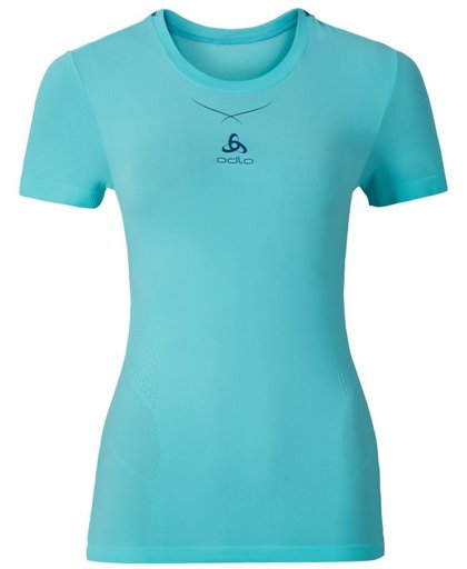 Odlo Ceramicool Seamless  Sportshirt - Maat S  - Vrouwen - blauw