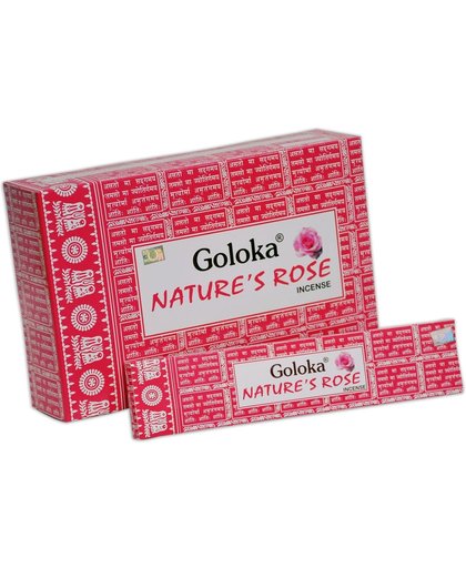 Goloka Wierook Natures Rose (12 pakjes)
