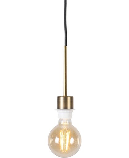 QAZQA Combi 1 - Minimalistische hanglamp - 1 lichts - 60 mm - brons