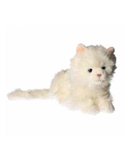 Pluche witte katten knuffel 27 cm