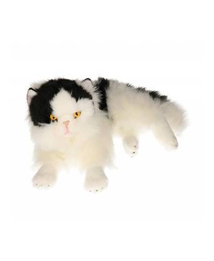 Pluche zwart/witte katten knuffel 35 cm