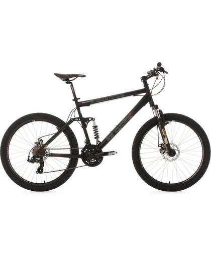 Ks Cycling Fiets 26 inch fully-mountainbike "Insomnia" met 21 versnellingen zwart - 50 cm