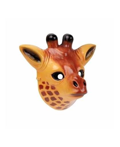 Giraffe masker 3d plastic 22cm